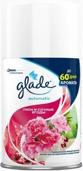 Освежитель воздуха Glade 269 мл пион и сочные ягоды сменный балон