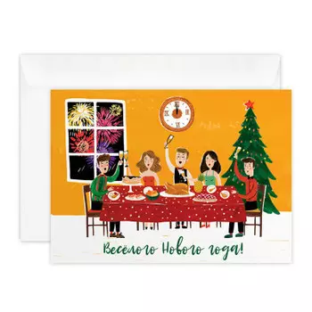 Открытка новогоднее затолье kvd.ny.000.00.21