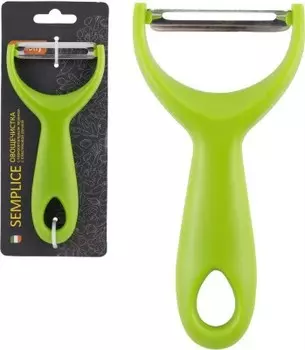 Овощечистка 13, 5*6, 6 см маллони семплис горизонтальное лезвие пластиковая ручка