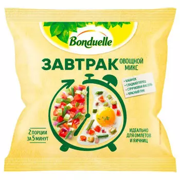 Овощной микс с кабачком завтрак 200 г бондюэль