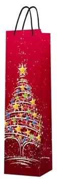 Пакет бумажный подарочный 13*35*13 см пак групп новый год 5538