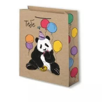 Пакет подарочный ламинированный 22*31 см Микрос панда