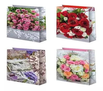 Пакет подарочный ламинированный 32*26см микрос