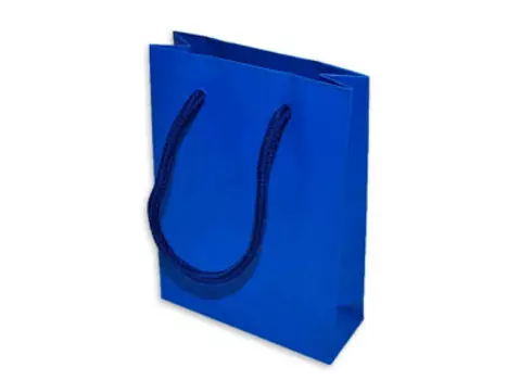 Пакет подарочный ромбы 12,8*8,5*16см синий yx-003-5