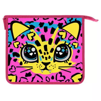 Папка для тетрадей центрум леопард а5 на молнии 88487