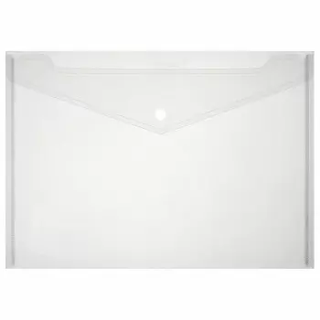 Папка-конверт Centrum а4 с кнопкой прозрачный 80124