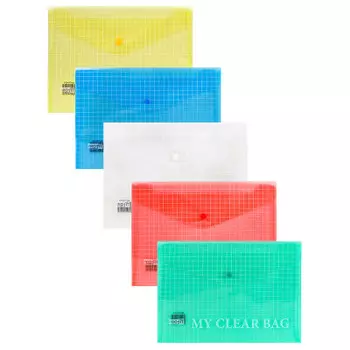 Папка-конверт на кнопке профит а4 120мкм пк-4547