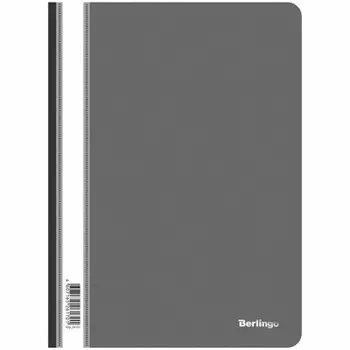 Папка-скоросшиватель Berlingo а4 180мкм черная 131938
