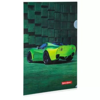Папка-уголок Brauberg а4 спорт кар цветная печать 228044