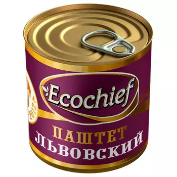 Паштет экошеф 250 г львовский гост ж/б ключ