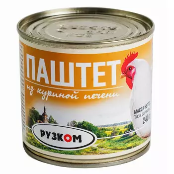 Паштет Рузком из куриной печени 240г