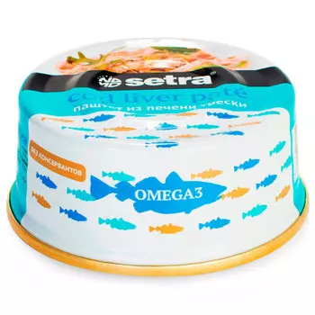 Паштет сетра 90г печень трески