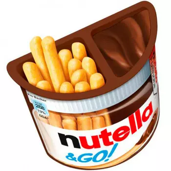 Паста Nutella 52г ореховая с добавлением какао и хлебные палочки Ferrero