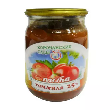 Паста томатная корочанские сады 510г гост ст/б