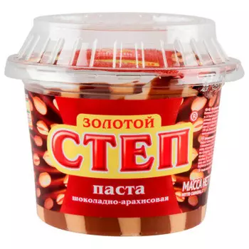Паста золотой степ шоколадно арахисовая 220г Славянка