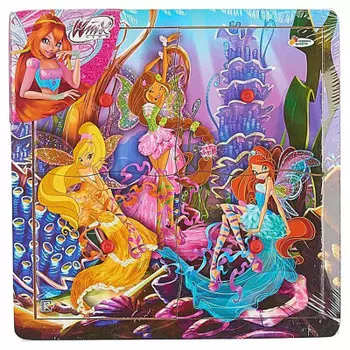 Пазл деревянный Играем вместе 4эл винкс diiv-puz-04e
