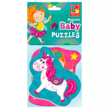 Пазл магнитный влади тойз 2 картинки 7 эл фея и единорог vt3208-24