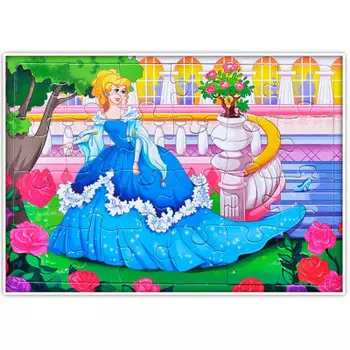 Пазл рамка 24 элемента золушка 240803