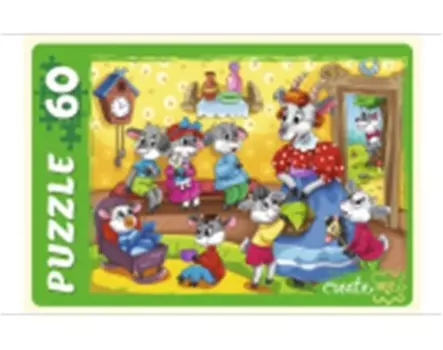 Пазл рыжий кот 60 эл волк и семеро козлят пу60-0459