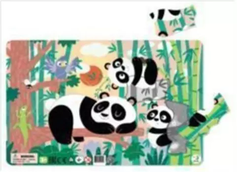 Пазл в рамке панды 21 эл