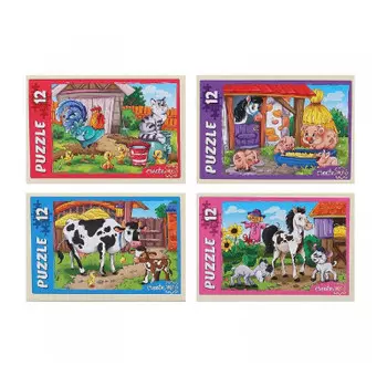 Пазлы 12 элементов ферма п12-5640