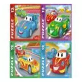 Пазлы 12 элементов гоночные тачки