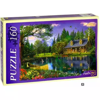 Пазлы 160 элементов дом на берегу озера мг160-4038