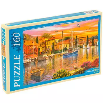Пазлы 160 элементов венецианский канал на закате мг160-4040