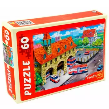 Пазлы 60 элементов пожарная станция п60-5918