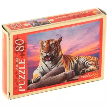 Пазлы 80 элементов дикие животные п80-0216