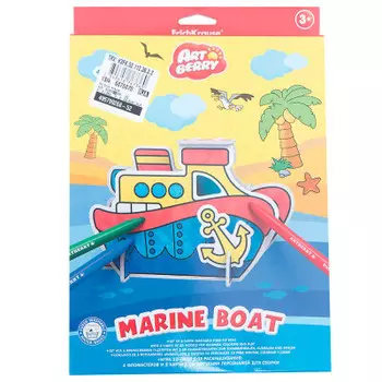 Пазлы эрих краузе игровой 3d+6 фломастер+2 карты 81277