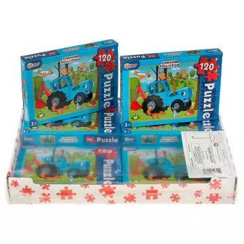Пазлы умные игры 120 деталей синий трактор в/к 305125