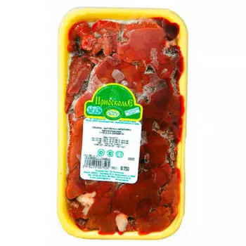 Печень цыпленка бройлера на лотке зам приосколье