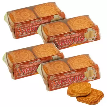 Печенье аленушка на фруктозе топленое молоко 185 г