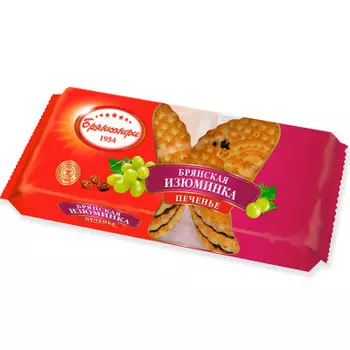 Печенье брянская изюминка 190г брянконфи