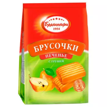 Печенье брусочки с грушей 295 г брянконфи