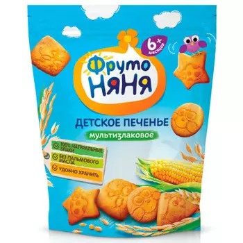 Печенье фрутоняня 120 г мультизлаковое с 6 месяцев
