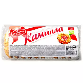 Печенье камила 230 г в/г белый декор белгород