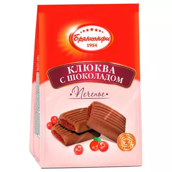 Печенье клюква с шоколадом 295г брянконфи