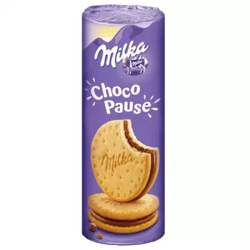 Печенье милка 260г с шоколадной пастой мондэлисс