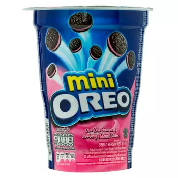 Печенье орео мини 61.3 г клубничный крем мондэлисс