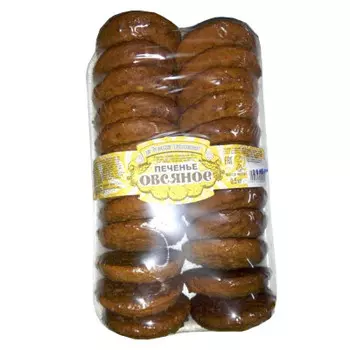 Печенье овсяное 500г орловский хлебокомбинат