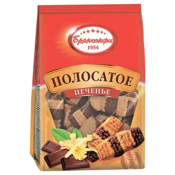 Печенье полосатое 350 г брянконфи