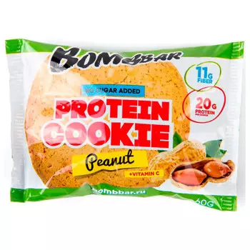Печенье протеиновое Bombbar 60гр арахис