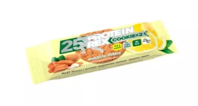 Печенье протеиновое протеинрекс 50 г миндаль-лимон