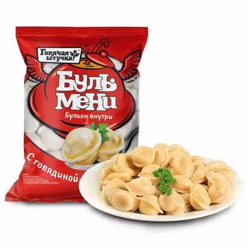 Пельмени Бульмени с говядиной и свининой Горячая штучка 900г