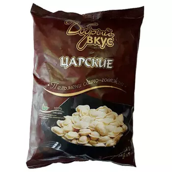 Пельмени Добрый Вкус царские 850г свино-говяжьи