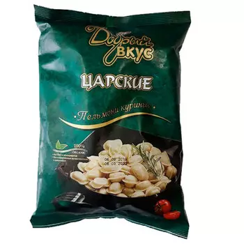 Пельмени добрый вкус царские 850г куриные