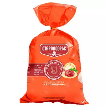 Пельмени медвежье ушко 900г для варки из говядины