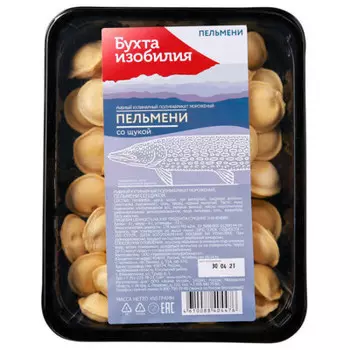 Пельмени со щукой 450 г бухта изобилия
